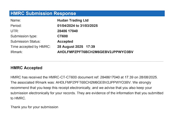 do UK annual accounts, corporation tax return ct600 and confirmation statement